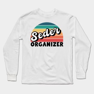 Funny Passover Seder Organizer Jewish Passover Leader Long Sleeve T-Shirt